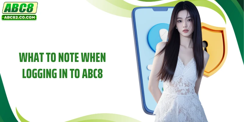 What to note when logging in to ABC8